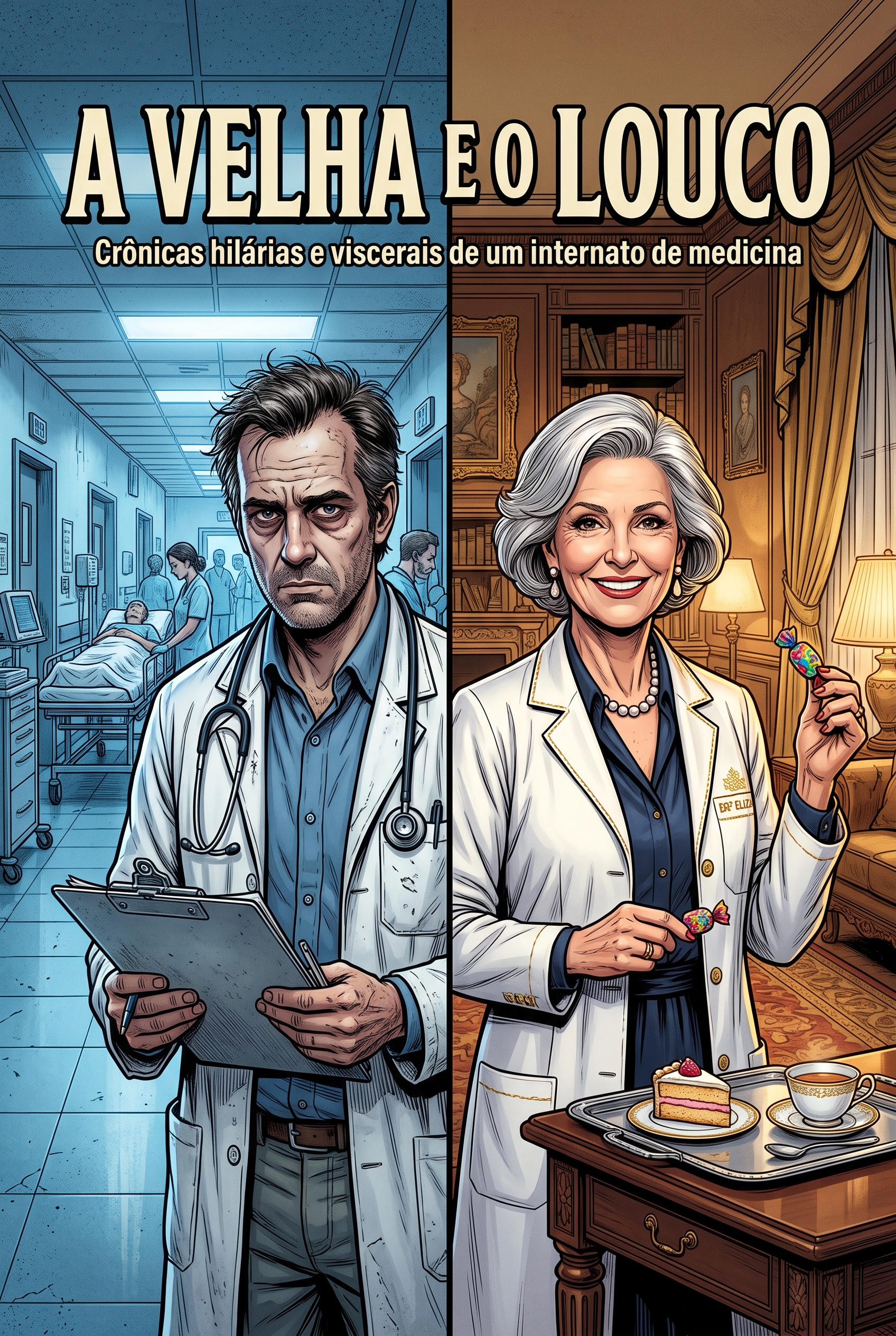 Capa do Livro A Velha e o Louco